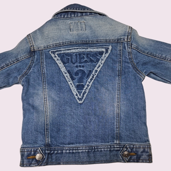 Guess Toddler Blue Jean Jacket Size 3 - Picture 3 of 5